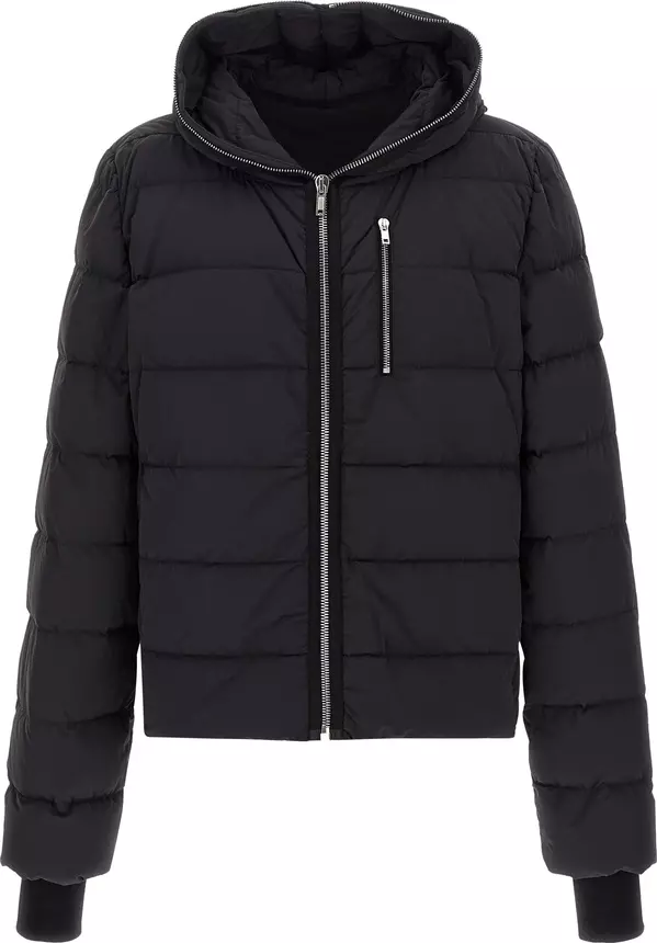 Black Nylon Full-Length Jacket