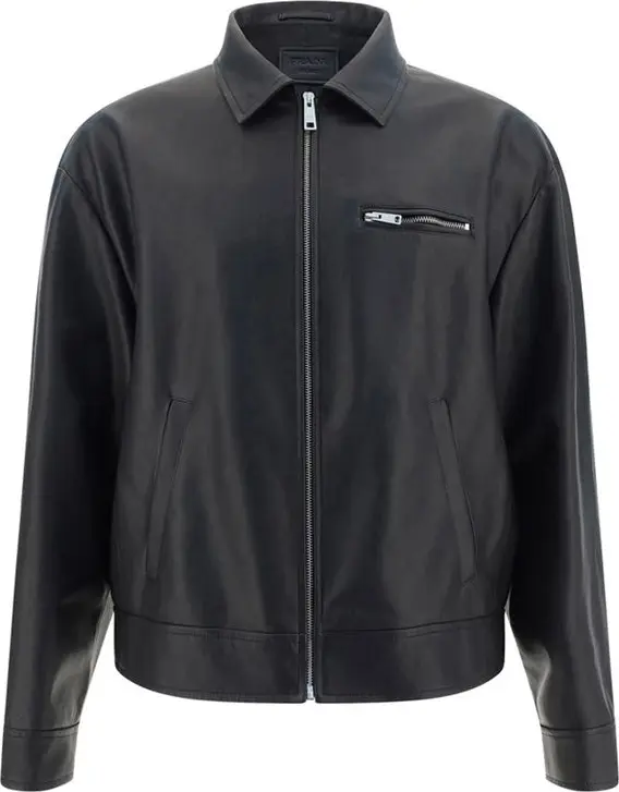 Black Lamb Leather Leather Jacket