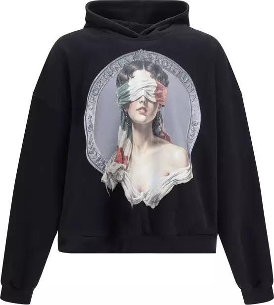 Black Cotton Sweatshirt