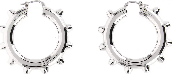 Silver Brass Earrings