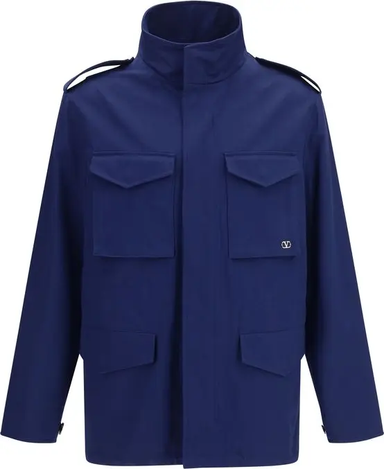 Blue Cotton Coat