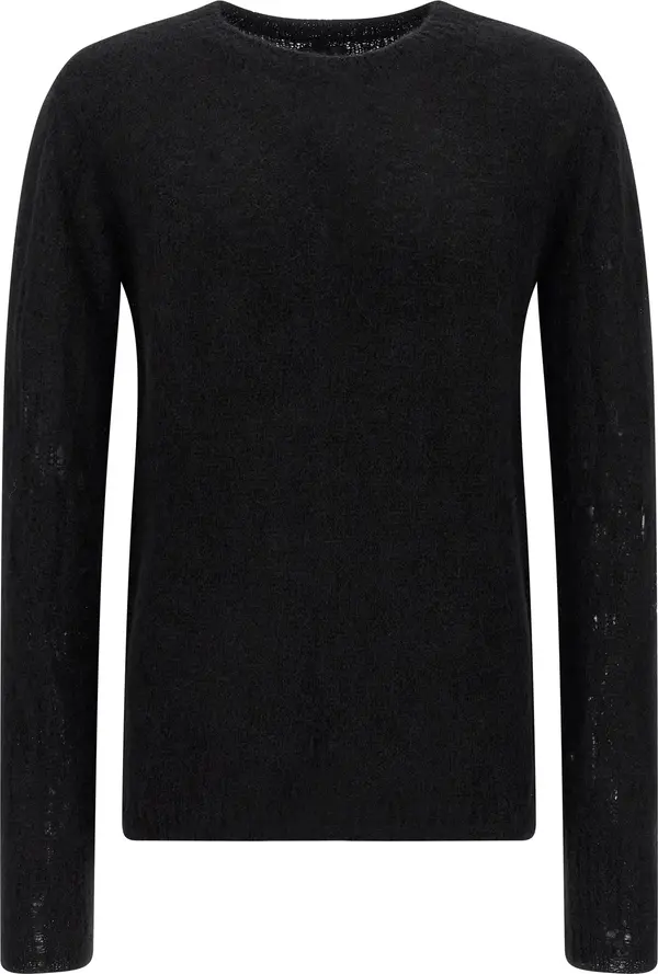 Black Wool Cardigan