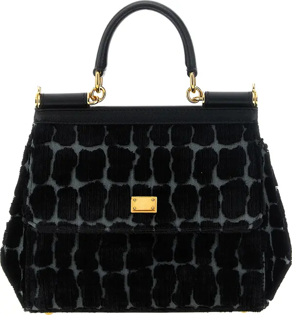 Black Cotton Handbag