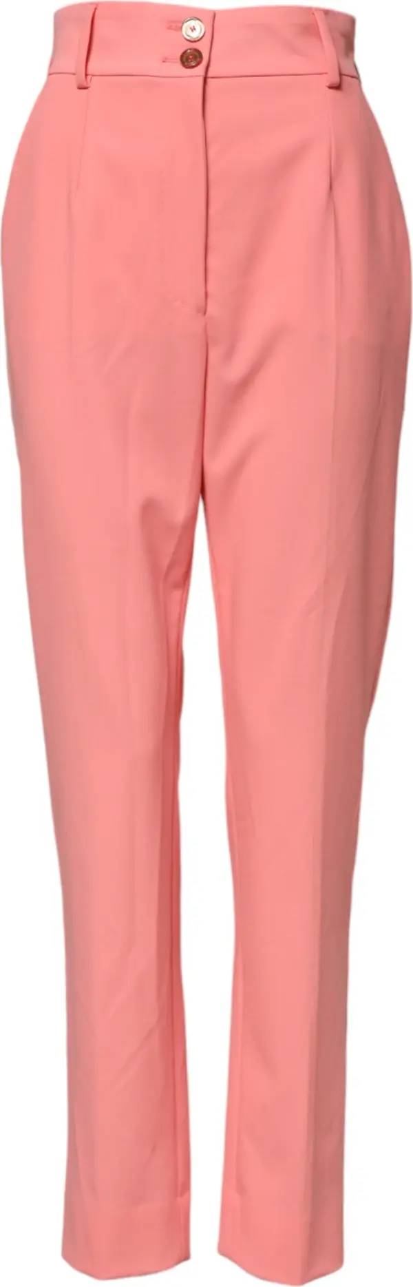 Pink High Waist Tapered Dress Pants