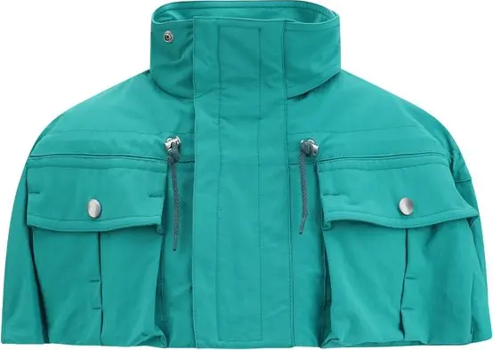 Blue Nylon Coat