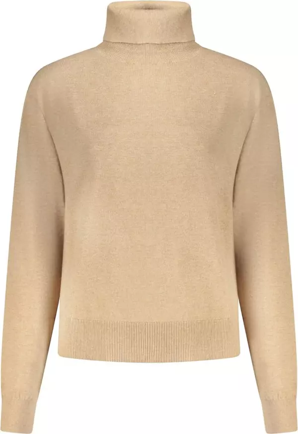 Beige Cotton Women Sweater