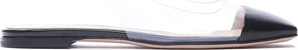 Black Plexiglass Ballet Flats