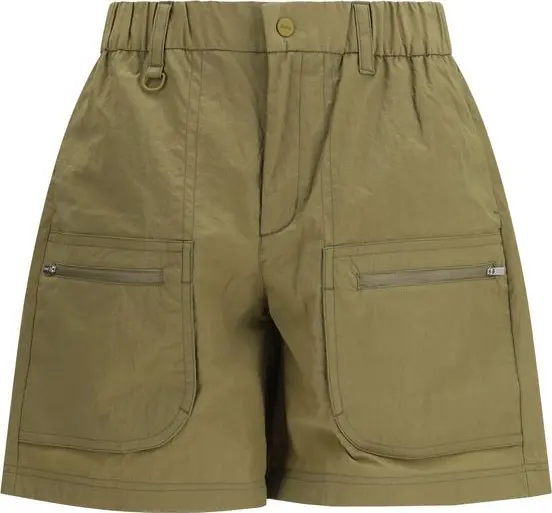 Bicolor Polyester Bermuda Shorts