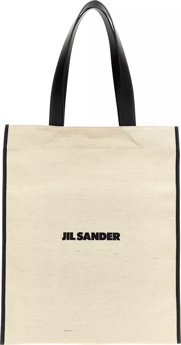 Bicolor Jute Tote Bag