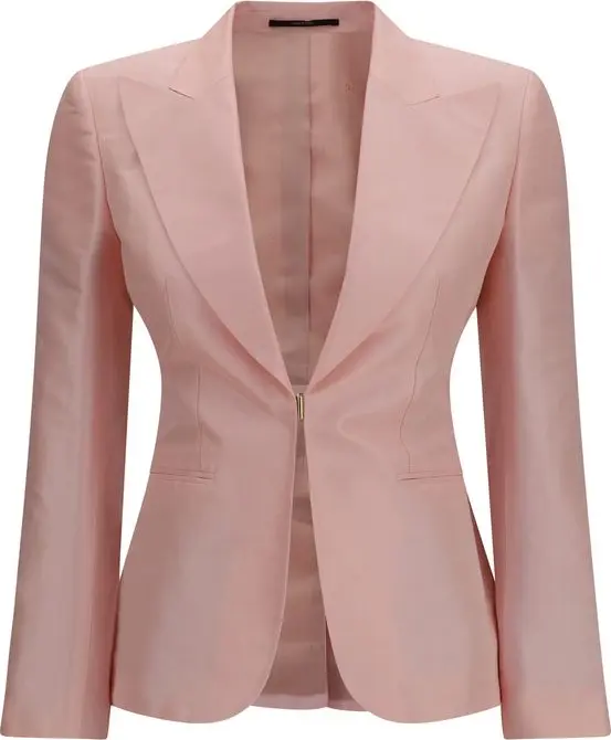 Multicolor Silk Full-Length Jacket