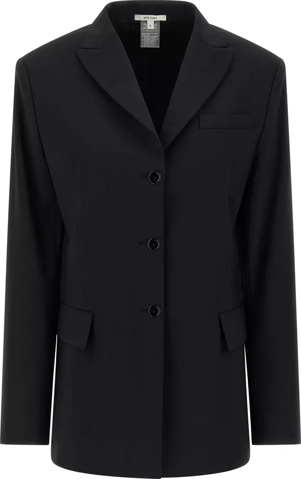 Black Virgin Wool Blazer