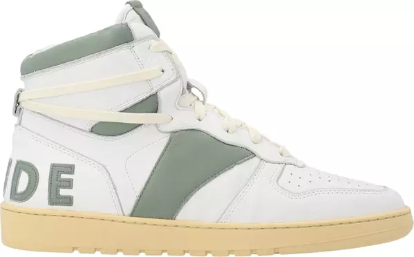 Bicolor Calfskin High Top Sneakers