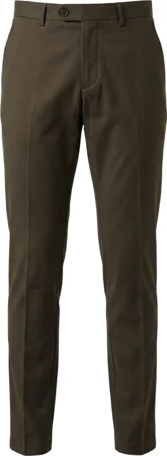 Green Cotton Men Pant