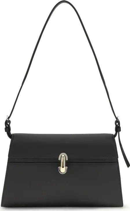 Black Calf Leather Bos Taurus Shoulder Bag