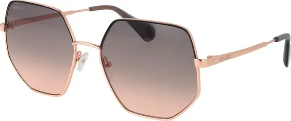 Rose Gold Metal Sunglasses