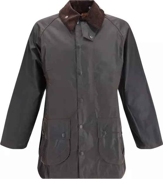 Black Cotton Full-Length Jacket