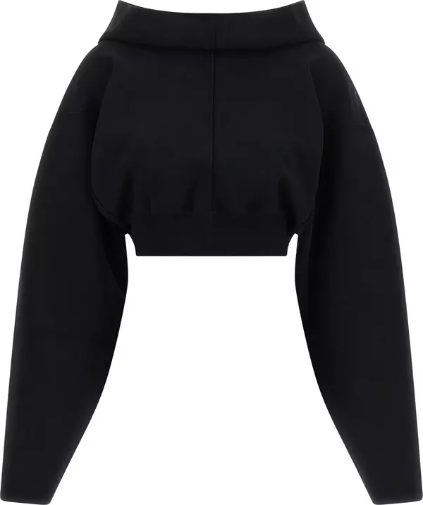 Black Viscose Sweatshirt