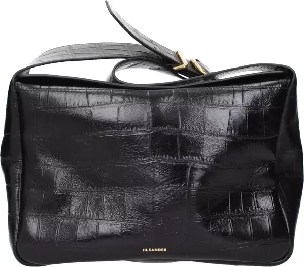 Black Leather Crossbody Bag