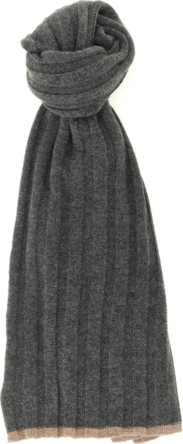 Gray Cashmere Scarf