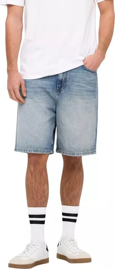 Light Blue Organic Cotton Bermuda Shorts