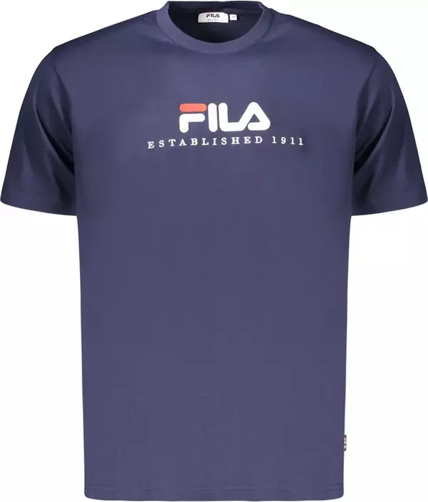 Blue Cotton Men's T-Shirt