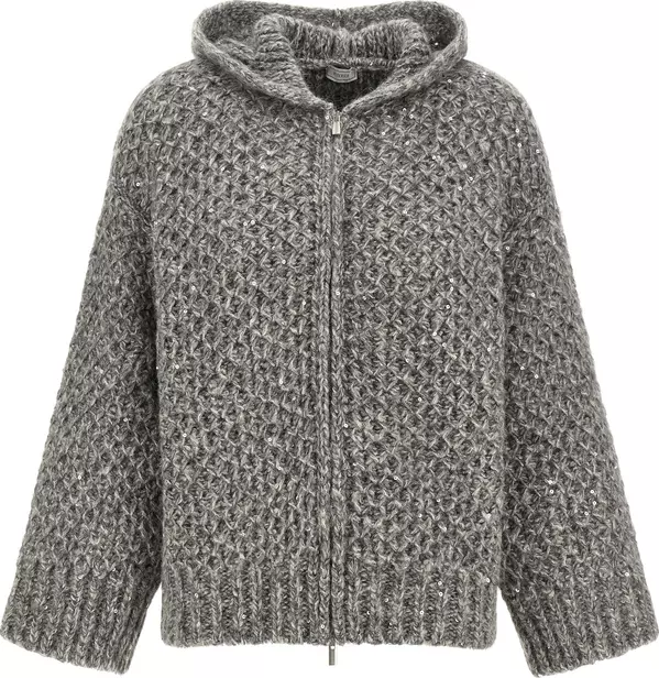 Gray Wool Cardigan
