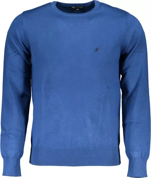 Blue Viscosa Men's Sweater