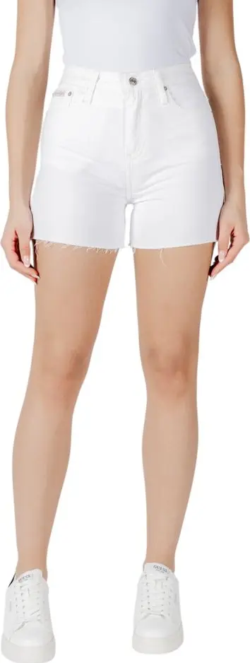White Cotton Shorts