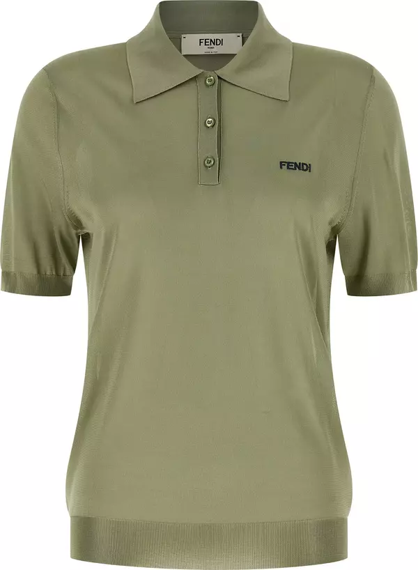 Bicolor Viscose Polo Shirt