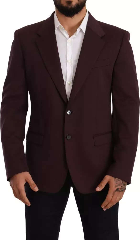 Purple Cotton Blazer