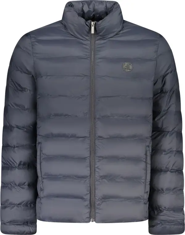Blue Polyester Mens Jacket