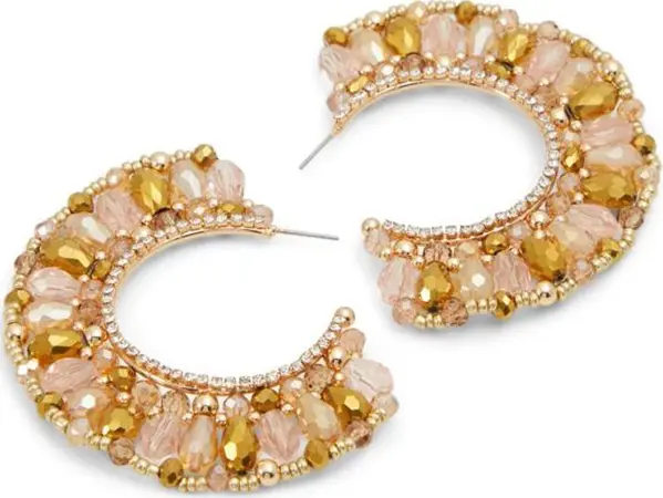 Brown Glass Earrings