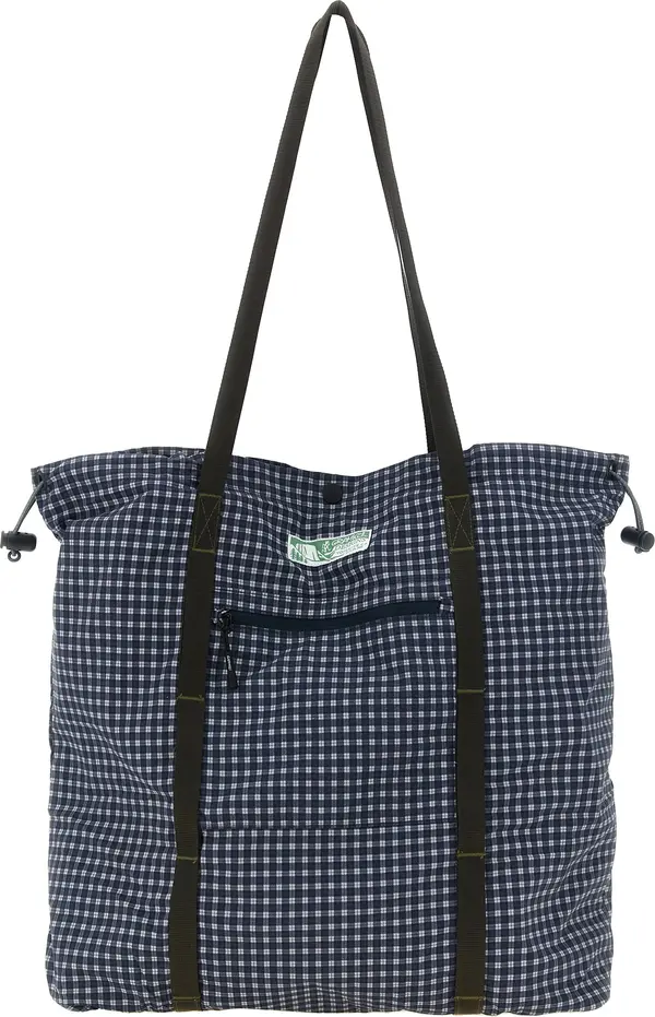 Blue Nylon Tote Bag