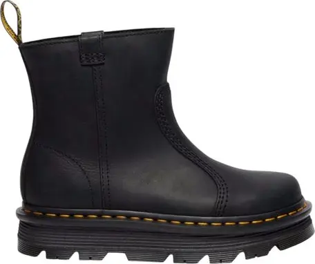 Black Leather Ankle Boots
