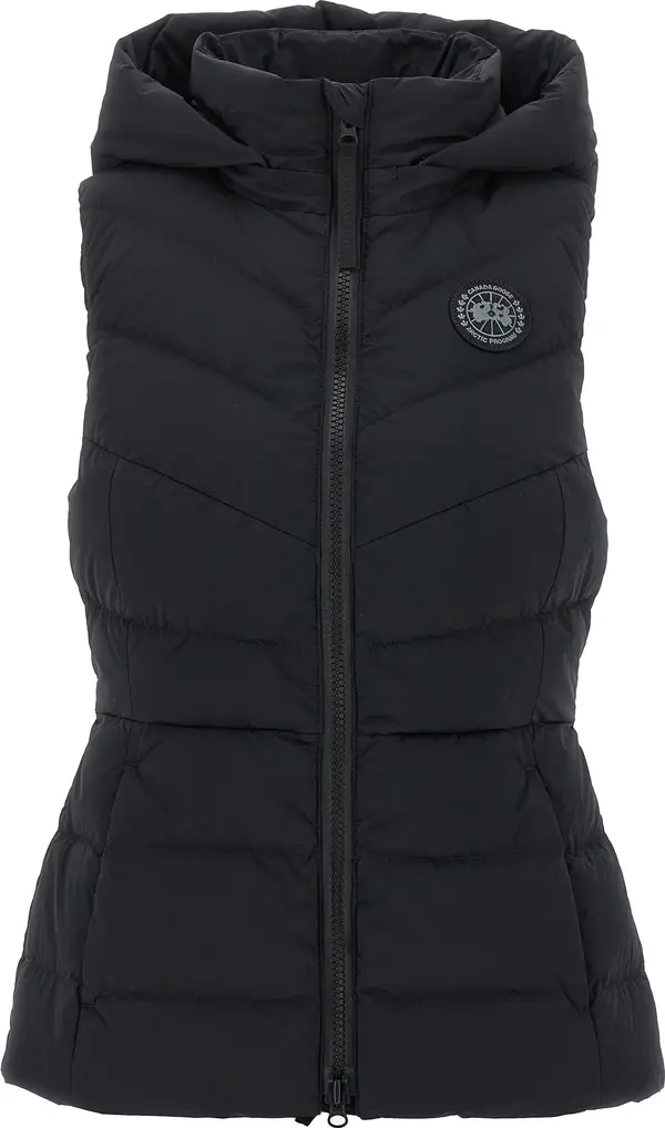 Black Polyamide Sleeveless Jacket