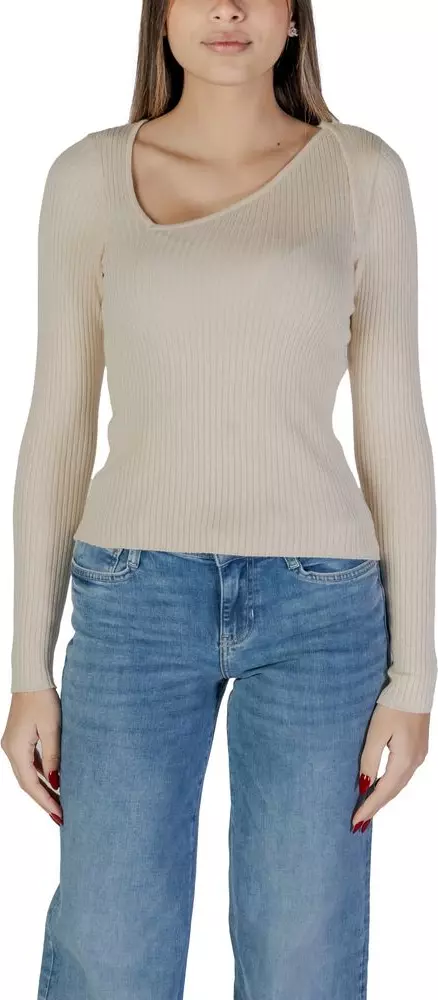 Beige Viscose Sweatshirt