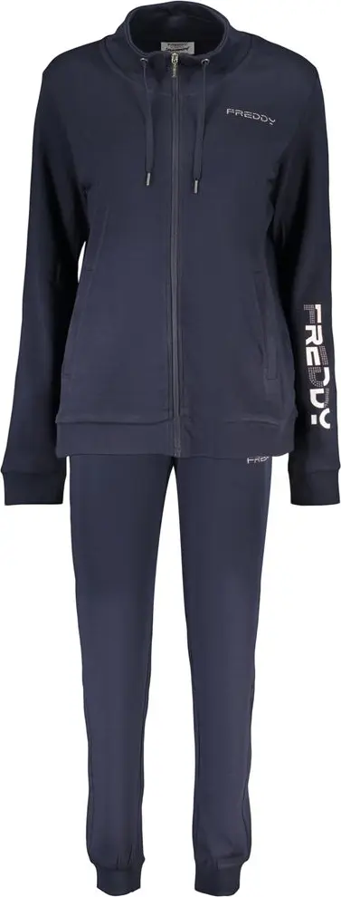 Blue Cotton Womens Sweatshirt