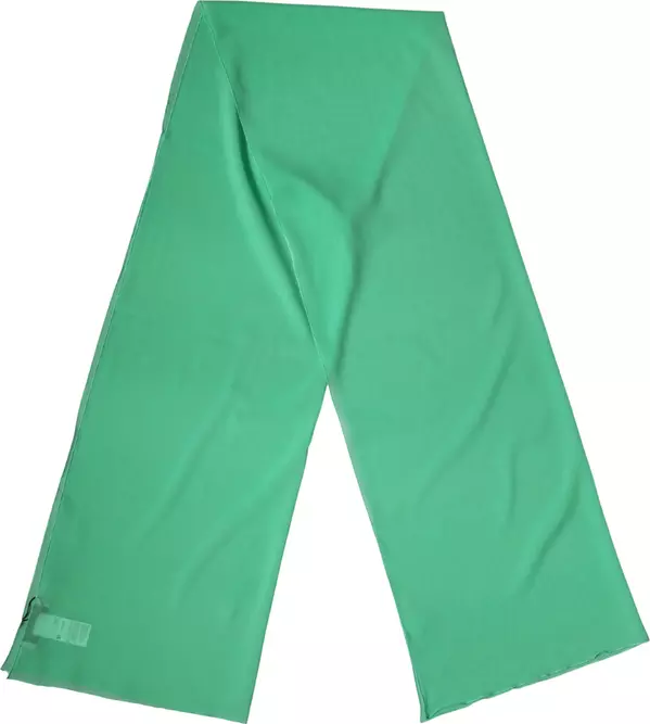 Green Silk Neck Wrap Shawl Stole 200cm x 64cm  Scarf