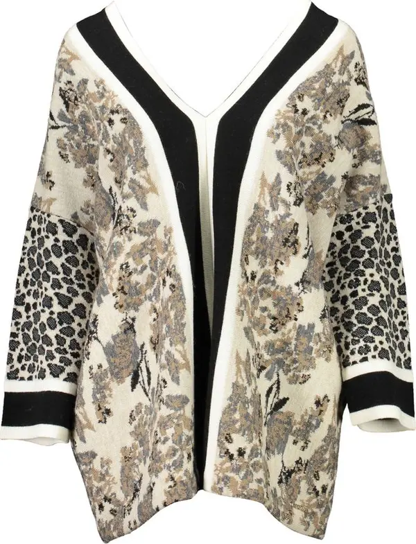 Beige Acrylic Women Sweater