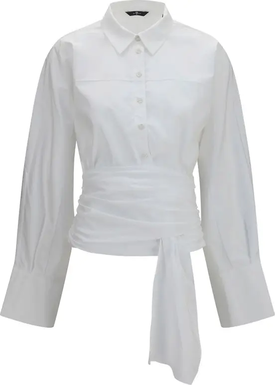 White Cotton Dress Shirt