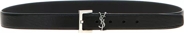 Black Leather Regular Belt