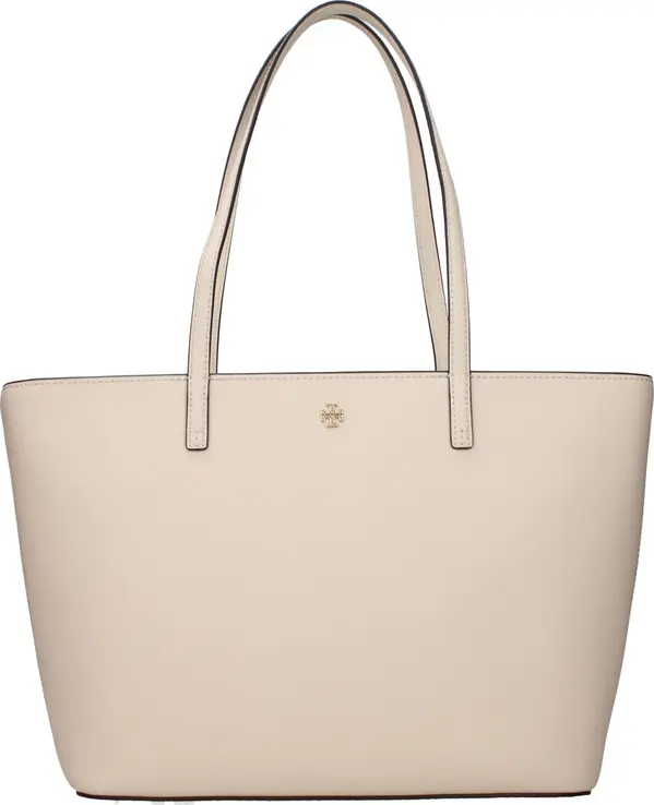 Beige Leather Shoulder Bag