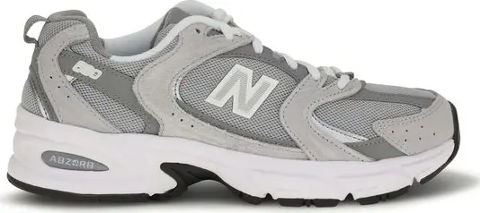 Gray Polyamide Athletic Sneakers
