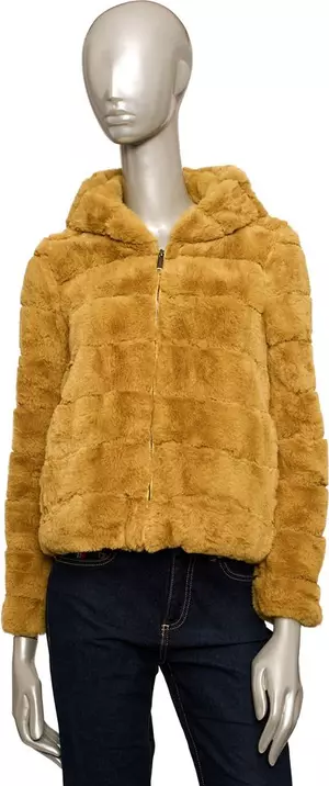 Yellow Polyester Women Jacket