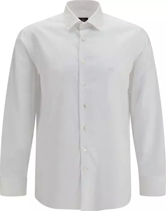 White Cotton Dress Shirt
