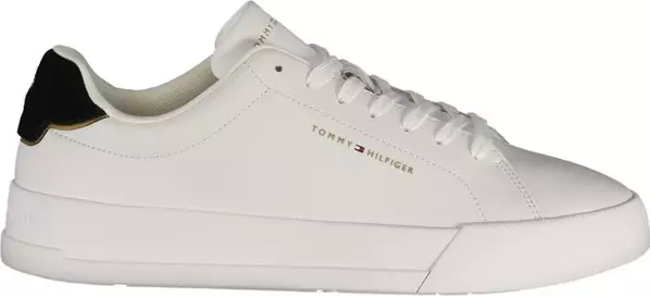 White Polyurethane Men's Sneaker