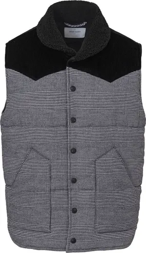 Gray Cotton Sleveless Jacket