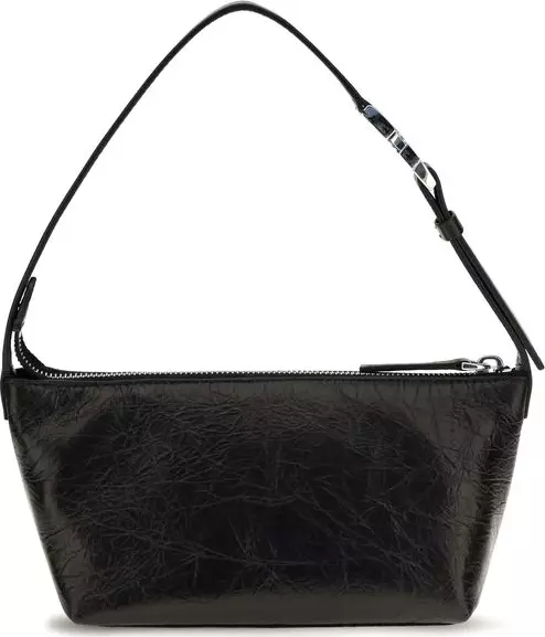 Black Calf Leather Bos Taurus Clutch Bag