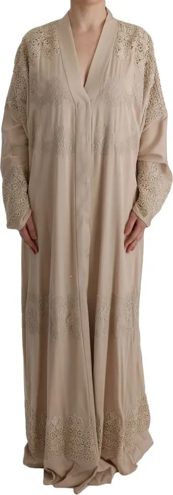 Beige Silk Coat