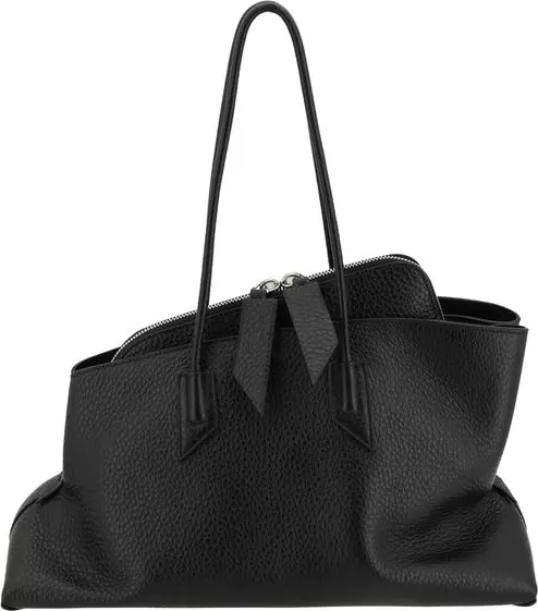 Black Calf Leather Bos Taurus Shoulder Bag